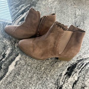 Taupe booties